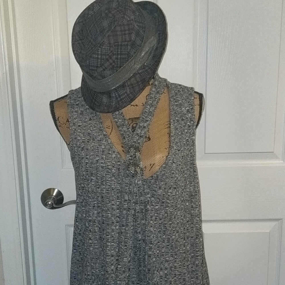 Unique sleeveless top from Lane Bryant